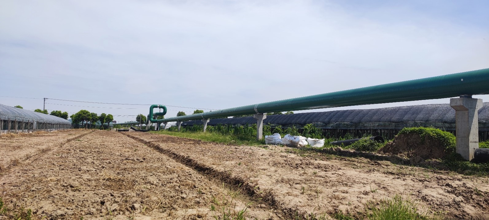 寧波光耀熱電有限公司熱網管道容百鋰電池接入項目管道試壓吹掃圓滿完成